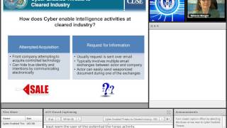 Cyber Enabled Threats to Cleared Industry