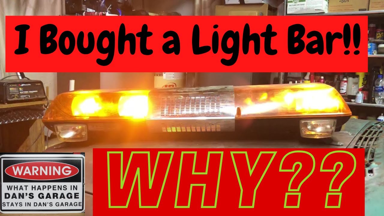 Amber Rotating Tow Truck Warning Light Bar Restoration YouTube