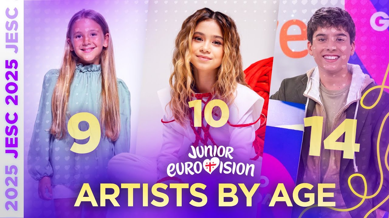Junior Eurovision 2025: All Artists By Age 🎂 (from OLDEST to YOUNGEST)