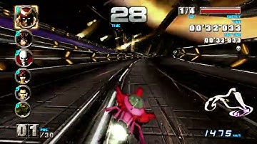 F-Zero GX(AX Mode V8) | Normal Race on Outer Space with Custom Machine(Rave Glider)