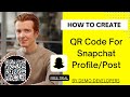 Snapchat QR Code With Logo | Create QR Code For Snapchat For Profile/Post