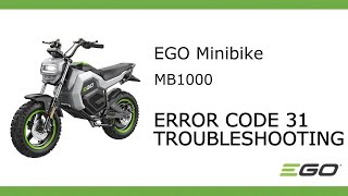 MB1000_Error Code 31 Troubleshooting