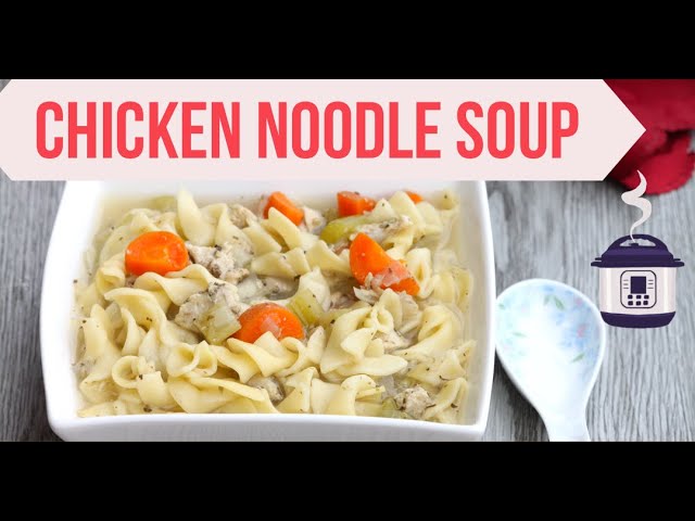 Instant Pot Chicken Noodle Soup (Dump-and-Go!) - Thriving Home