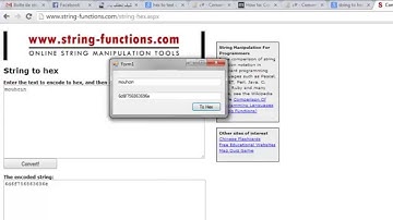 String to hex in C#