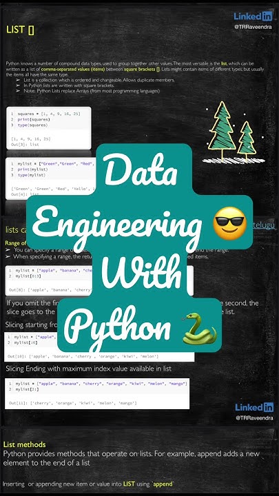 Python 🐍 for Data Engineering 😎🚀 #shorts - YouTube