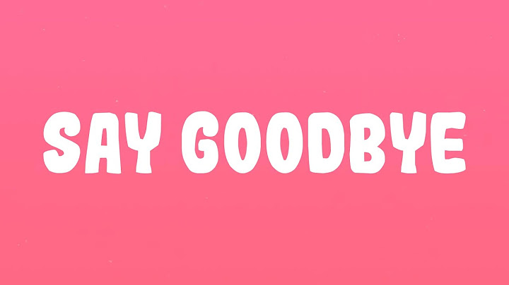 Chris Brown - Say Goodbye