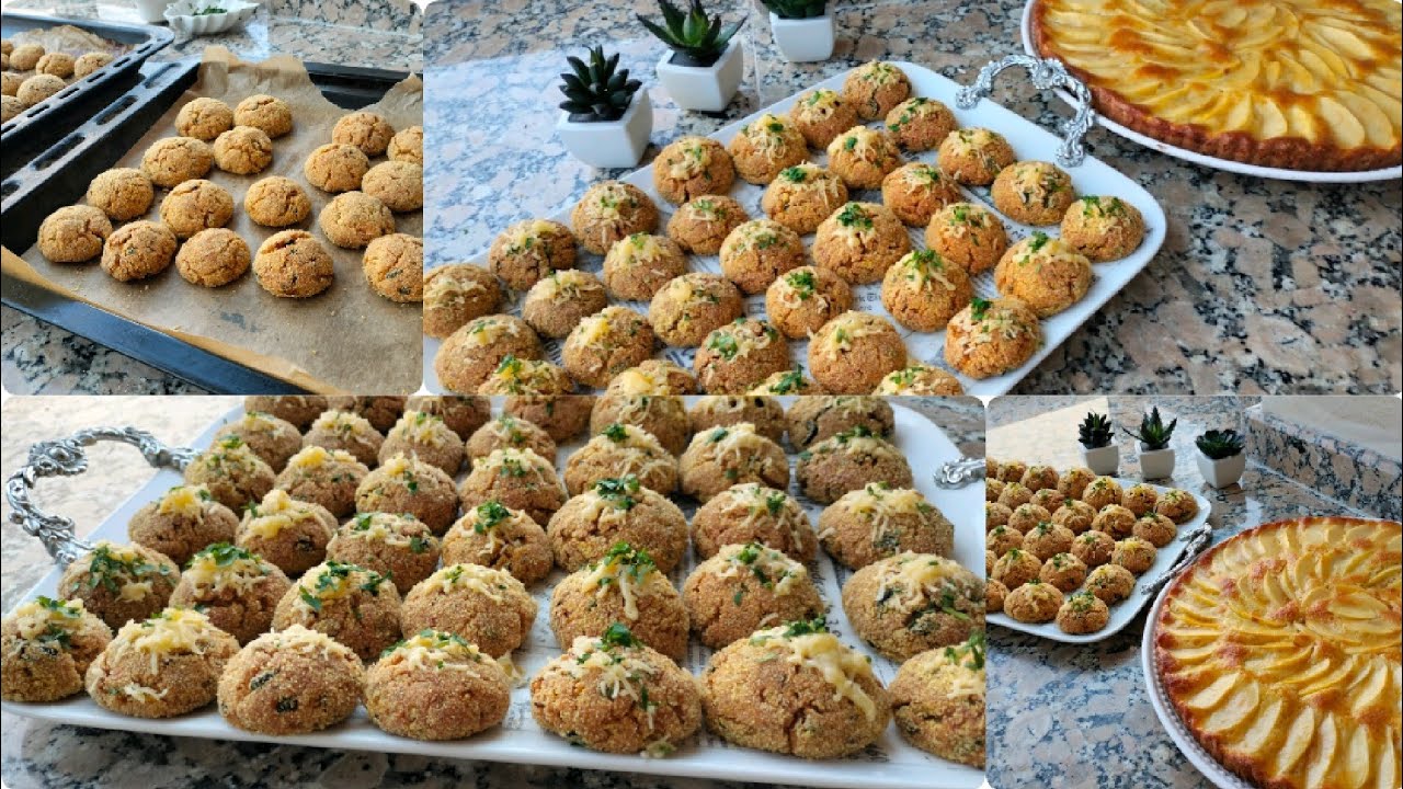 طلبية ميني حريشات في الفران مالحين معمرين بحشوه رائعه كيكه بالتفاح بريستيج بشكل رائع 😋👍