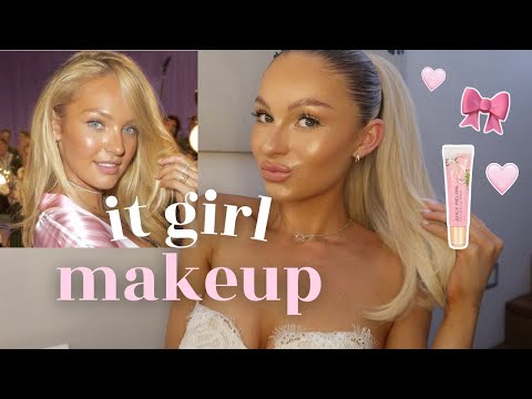 recreating candice swanepoel's barely there, glowy makeup ♡