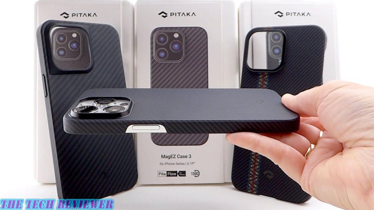 PITAKA MagEZ Case 3: World's Thinnest, Lightest Aramid Fiber iPhone 14 Pro  / Max Case with MagSafe!