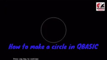 How to make a circle in QBASIC