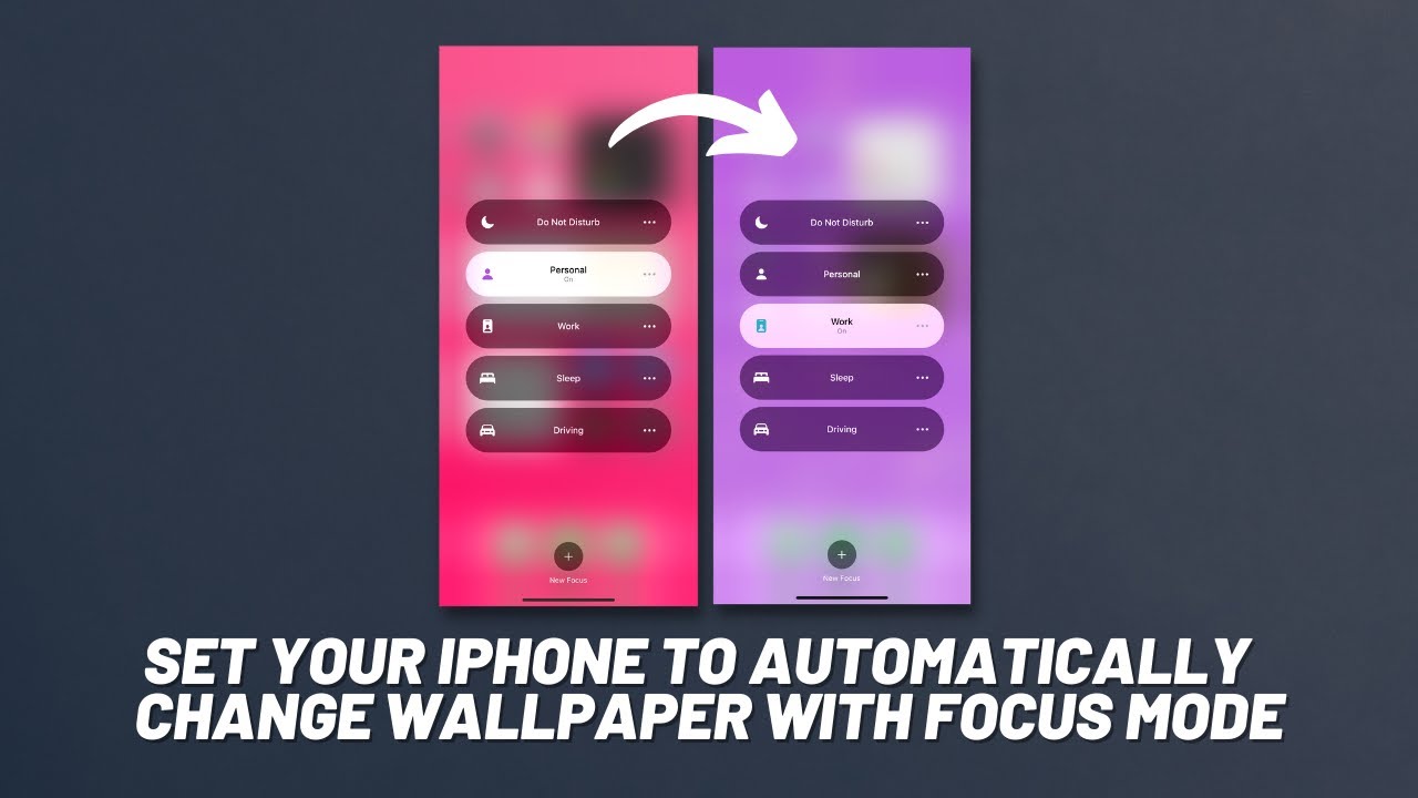 Change Your Wallpaper Automatically With Focus Mode! (Ios 15 Customization)  - Youtube