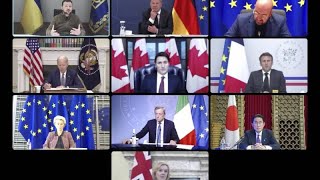Frappes russes contre l'Ukraine : le G7 met en garde Vladimir Poutine