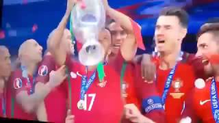 احتفال البرتغال في تتويج كأس أمم أوروبا