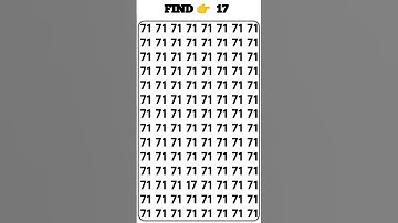 Try to find odd number 👉 17 within 5 second #shorts #youtubeshorts