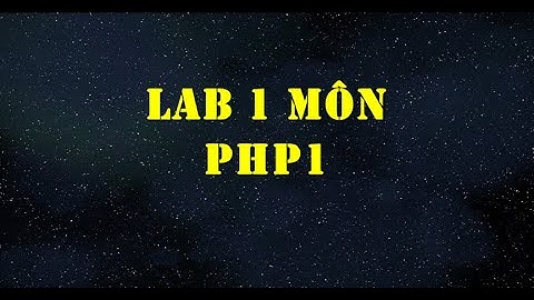 Lab 1 PHP1