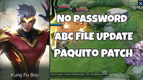 Chou hero skin script (ThunderFist) No password Paquito patch