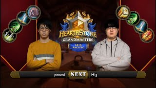 Posesi vs Hi3 | 2021 Hearthstone Grandmasters Asia-Pacific | Top 8 | Season 1 | Week 2