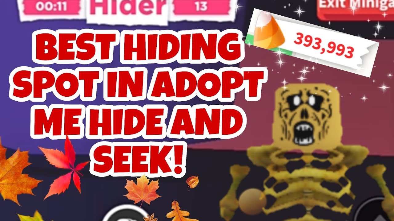 Best hiding spot in Adopt Me Hide And Seek! 🎃🍂🍁 YouTube