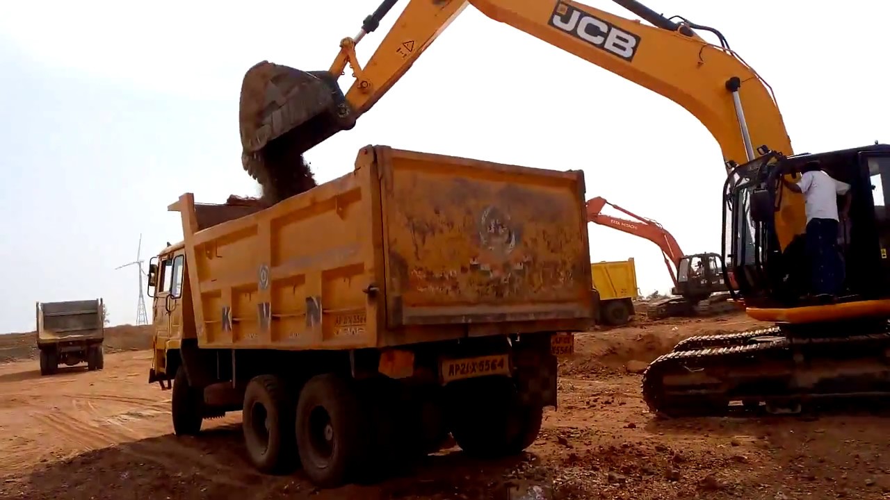 JCB working in canal|JCB loading truck|Tata Hitachi works in canal|jcb ...