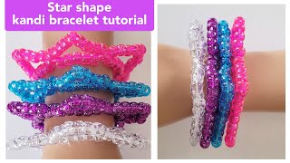 Star shape kandi bracelet tutorial