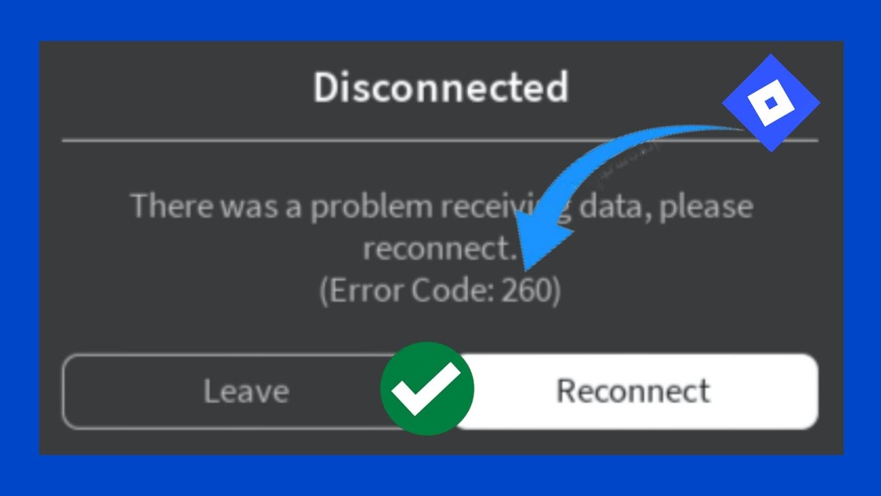 как исправить ошибку код 260 в Roblox
