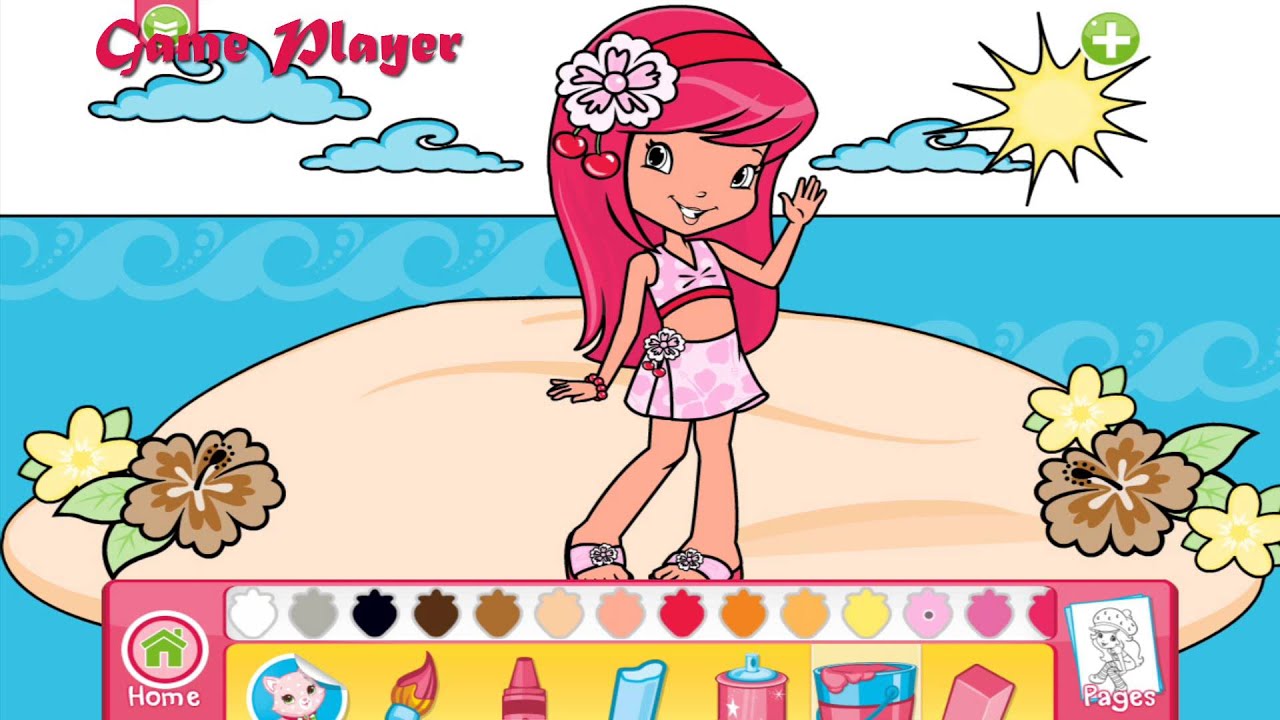 Strawberry Shortcake Summer Fun Coloring - YouTube