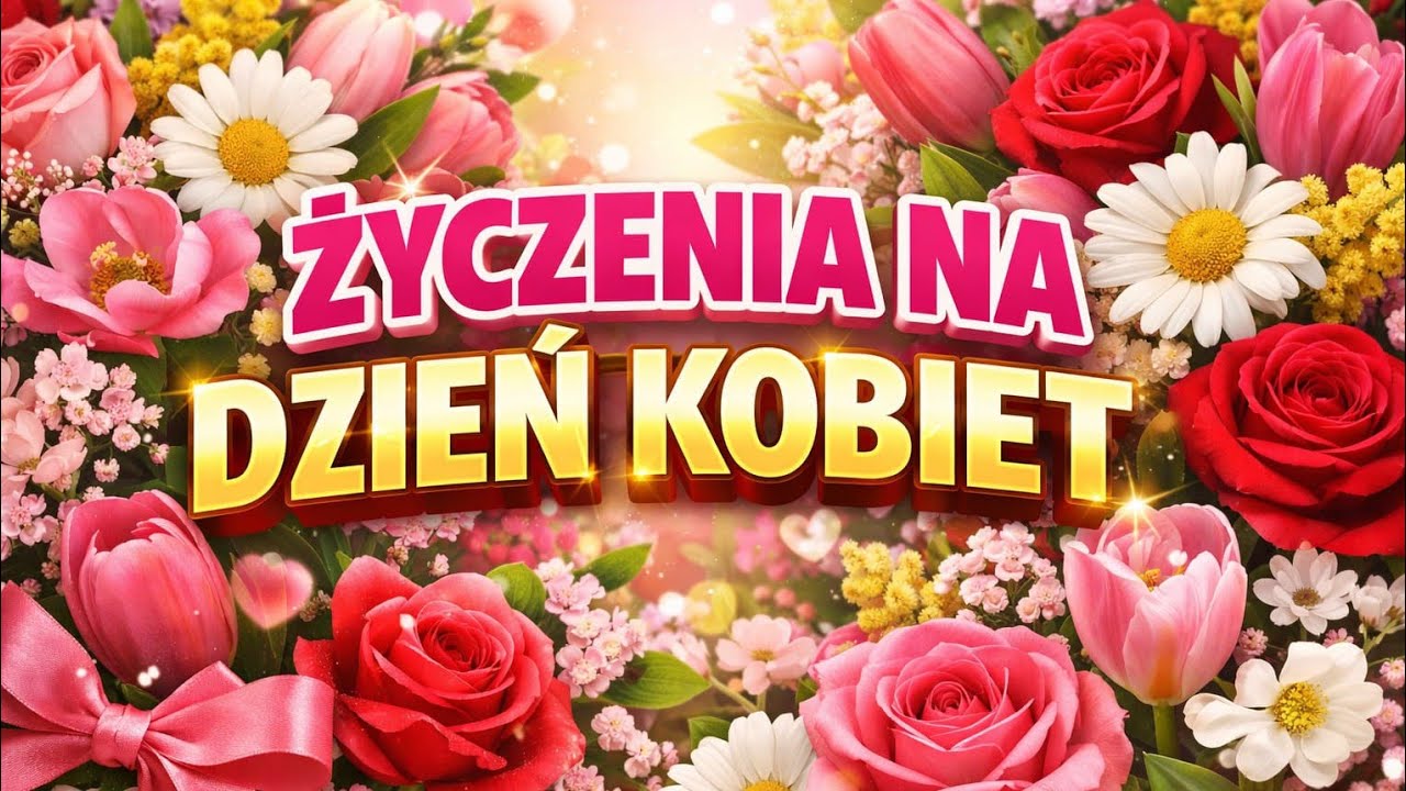 ŻYCZENIA NA DZIEŃ KOBIET 2026 | Wyślij muzyczny bukiet pięknej Pani 