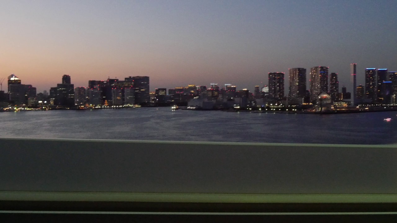 Tokyo night drive 4K side 東京 ドライブ 2017