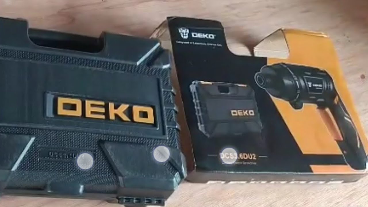 DEKO Cordless Screw Driver with Drill Bit Sets - YouTube