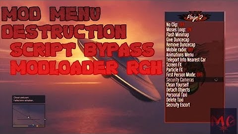 MOD MENU DESTRUCTION GTA 5  SCRIPT BYPASS, MODLOADER ,GARAGE EDITOR RGH/JTAG