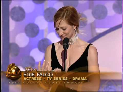 Golden Globes 2003 Edie Falco Wins Best Actress TV...