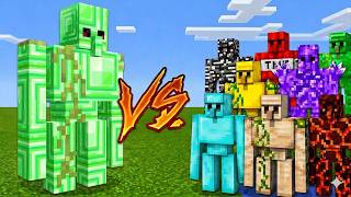 Emerald Golem vs ALL Golems  Mutant mobs | Minecraft Animation
