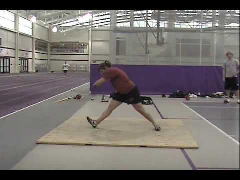 The A-Drill for glide shot put