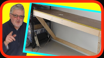 WORKBENCH | Wall Mounted Self Supporting | Heavy Duty for Garage & Workshop | How to DIY