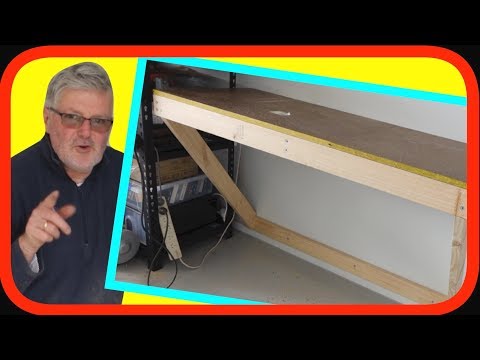 WORKBENCH | Wall Mounted Self Supporting | Heavy Duty for Garage & Workshop | How to DIY