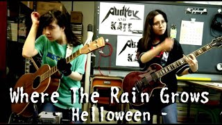 Helloween   Where The Rain Grows  guitar and bass cover #ハロウィン