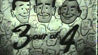 VINTAGE 1952 PALMOLIVE SHAVING CREAM & AFTER SHAVE COMMERCIAL - ANIMATED