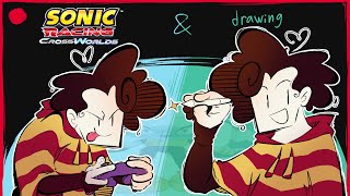 WE BACK!! doodling and crossworlding.. and game making??? maybe?? @CodenameLegshark