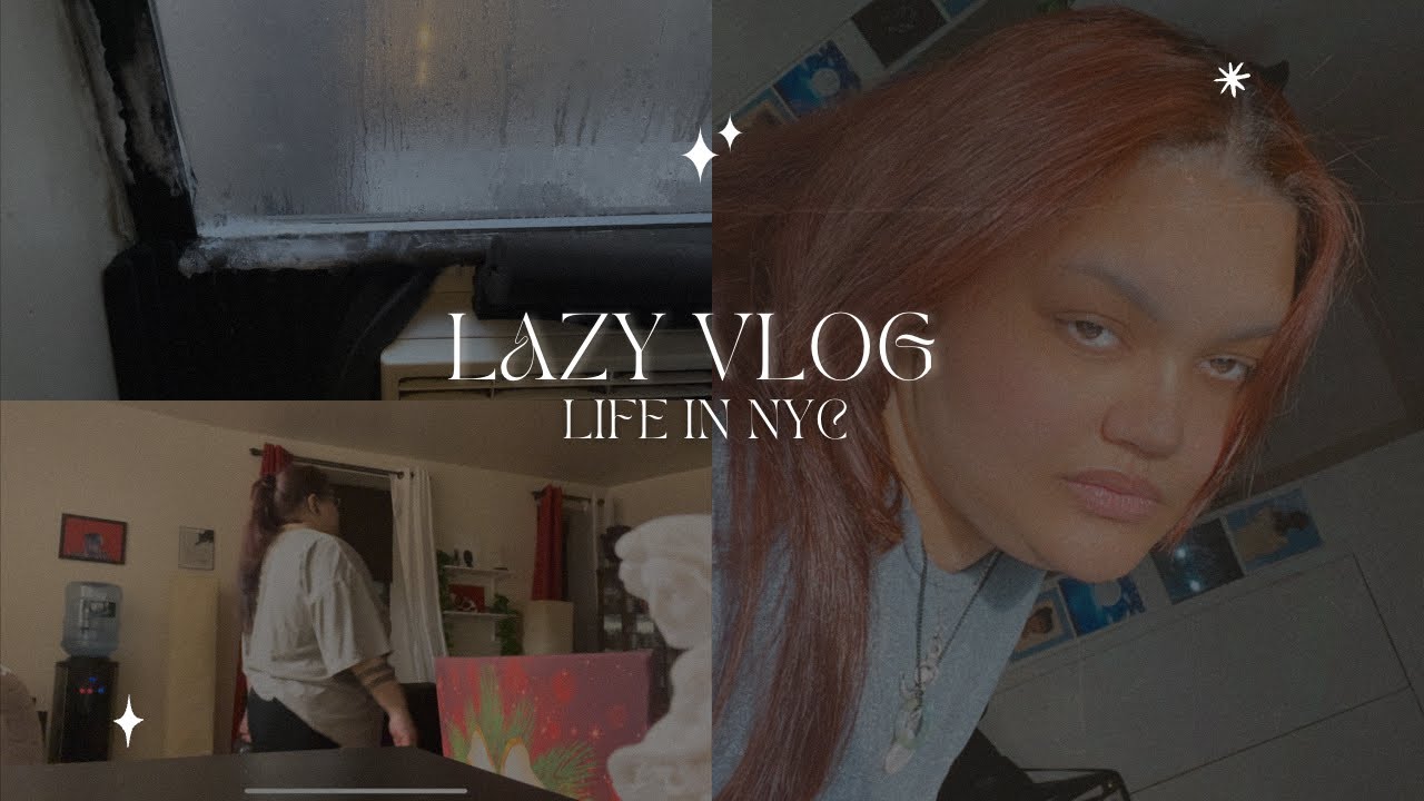 Lazy vlog working on projects covid test new makeup freezing temp