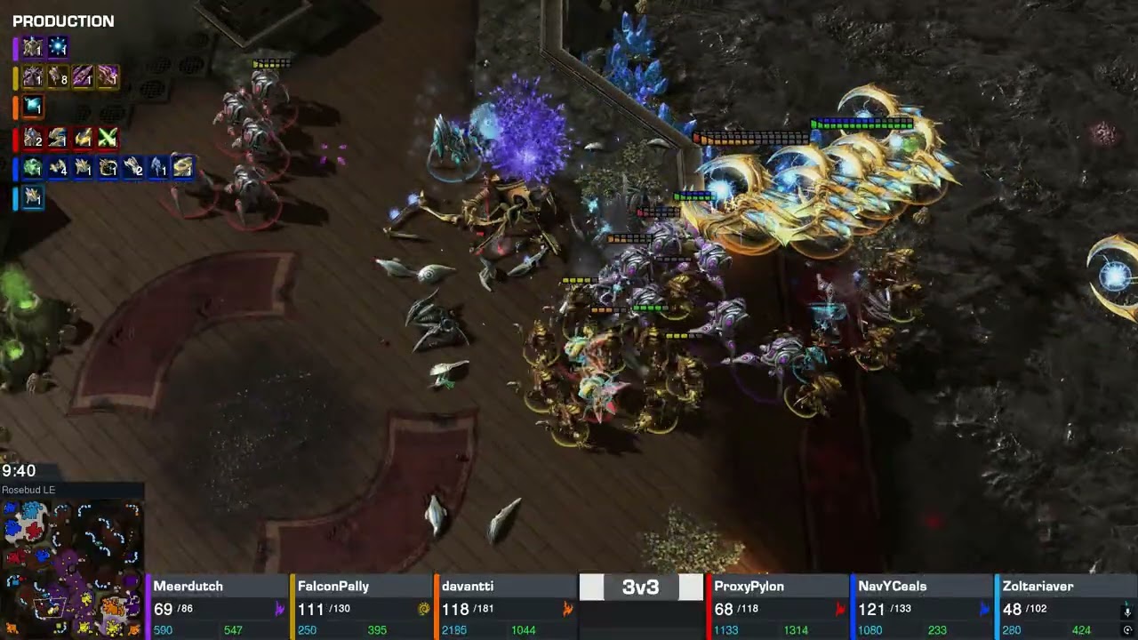 New Patch! FalconPaladin 3v3 Random on Rosebud - StarCraft 2 - 2024