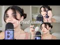 trying ASMR for the first time (whispering, tapping, mic brushing)