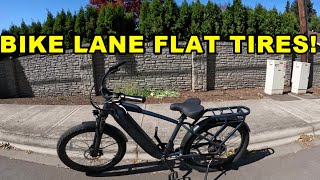 Bike Lane "FLAT TIRES" Happen Far Too Often!