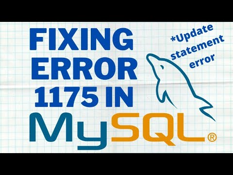 Update/delete statement error fix in MYSQL || [HD]
