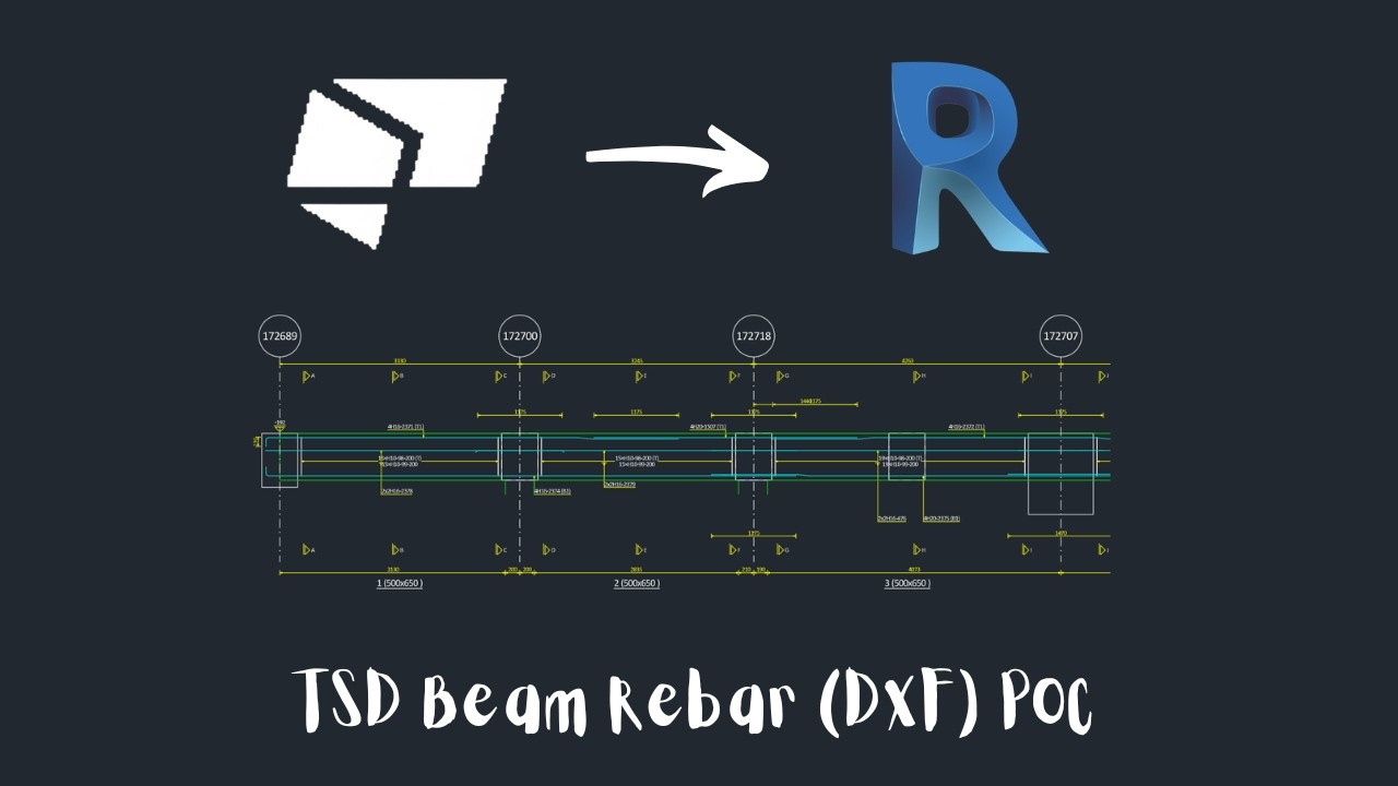 Automating beam rebar detailing in Revit from TSD (DXF Proof of Concept ...