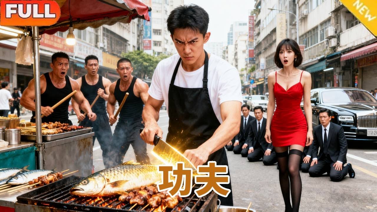 [Multi SUB]《功夫》（全集）街頭惡霸欺辱賣魚小夥，怎料他是戰神一把刀從南砍到北，1 通電話邪神火速跪地求饒,大喊：尊主 #短劇 #逆襲 #爽劇#男频#神醫#戰神#功夫#男頻爽劇#爽文