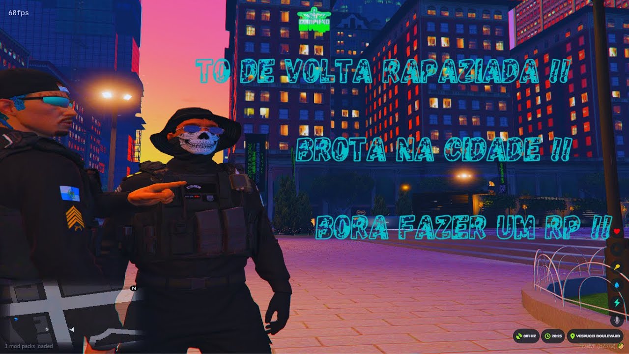 FIVEM - ATIVA A CIDADE COMPLEXO DA PENHA - GTA RP (BROTA FAMILIA) - YouTube