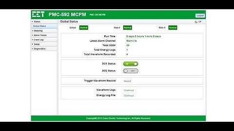 PMC 592 Web Interface