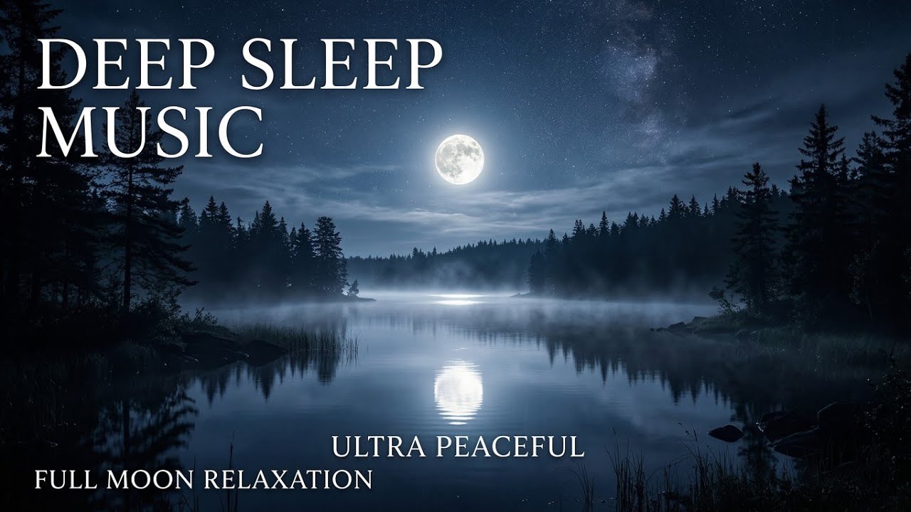 Fall Asleep Instantly 🌙 10 Hour Deep Sleep Music | Calm Night Lake ...