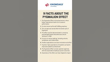 How Expectations Shape Reality: 9 Facts About the Pygmalion Effect
