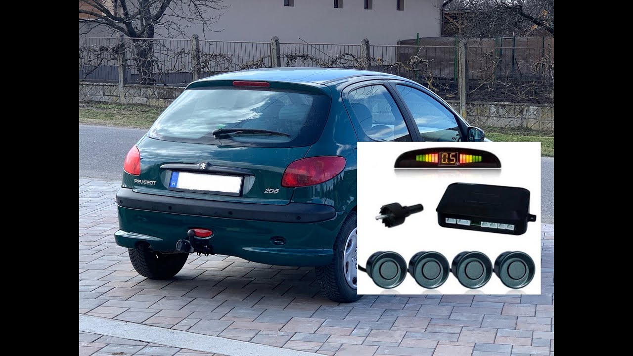 Parkolóradar beszerelése Universal parking sensor kit installation